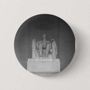Macaron Rond 5 Cm Bouton du Lincoln Memorial