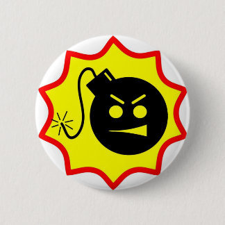 Macaron Rond 5 Cm Bouton du logo de Sam sérieux