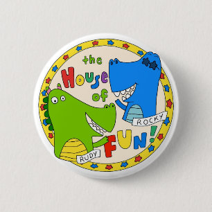 Macaron Rond 5 Cm Bouton du logo "Maison du plaisir"