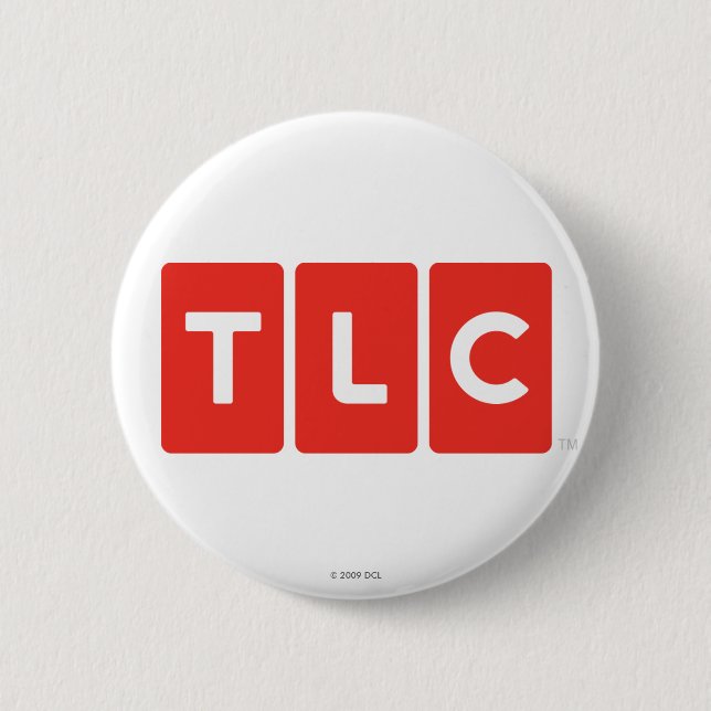 Macaron Rond 5 Cm Bouton du logo réseau TLC (Devant)