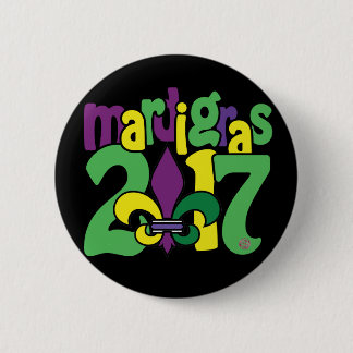 Macaron Rond 5 Cm Bouton du mardi gras 2017