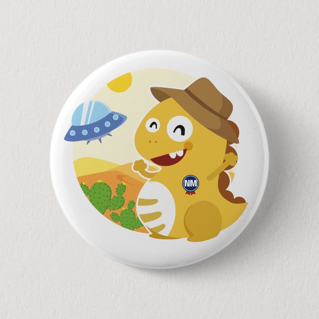 Macaron Rond 5 Cm Bouton du Nouveau Mexique VIPKID (Devant)