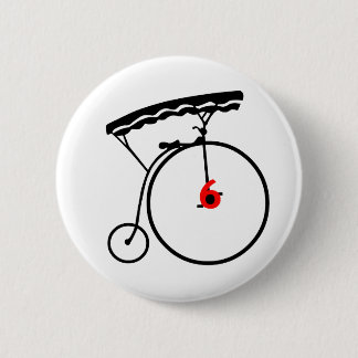 Macaron Rond 5 Cm Bouton du numéro 6 de prisonnier
