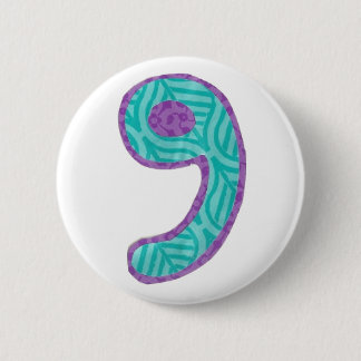 Macaron Rond 5 Cm Bouton du numéro neuf