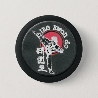 Macaron Rond 5 Cm Bouton du Taekwondo
