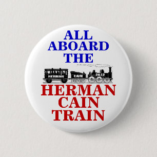 Macaron Rond 5 Cm Bouton du train 2012 de Herman Caïn
