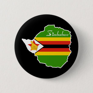 Macaron Rond 5 Cm Bouton du Zimbabwe