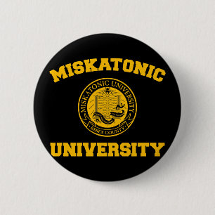 Macaron Rond 5 Cm Bouton d'université de Miskatonic