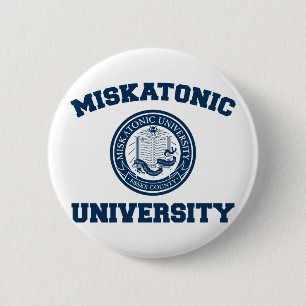 Macaron Rond 5 Cm Bouton d'université de Miskatonic
