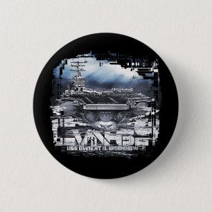 Macaron Rond 5 Cm Bouton Dwight D. Eisenhower