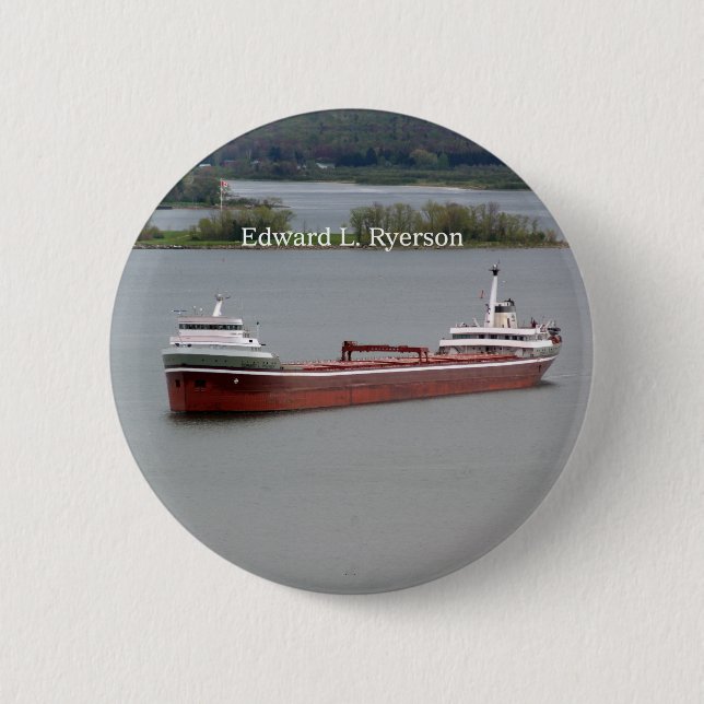 Macaron Rond 5 Cm Bouton Edward L. Ryerson (Devant)