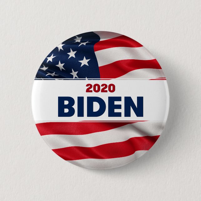 Macaron Rond 5 Cm Bouton Élection Présidentielle De Biden 2020 (Devant)