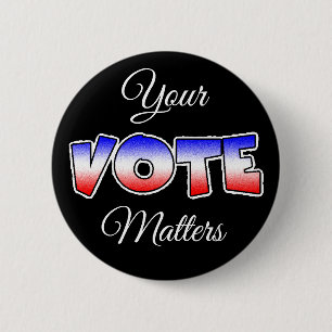 Macaron Rond 5 Cm Bouton Élections - Votre vote compte