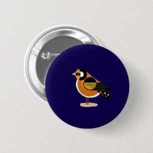 Macaron Rond 5 Cm Bouton élégant pour oiseaux - Élégant Accent à plu