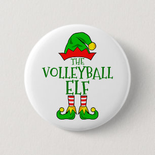 Macaron Rond 5 Cm Bouton Elf Volleyball