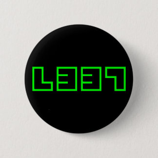 Macaron Rond 5 Cm Bouton Élite Geek d'ordinateur