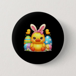 Macaron Rond 5 Cm Bouton en caoutchouc mignon canard chaudière bande