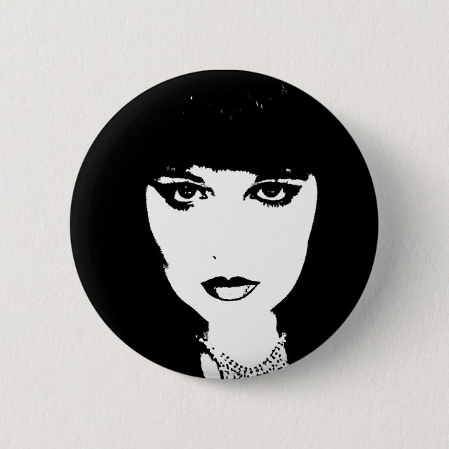 Macaron Rond 5 Cm Bouton en cristal de soleil (Devant)