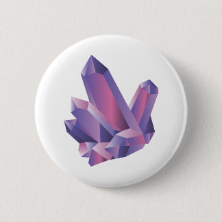Macaron Rond 5 Cm Bouton en cristal pourpre du groupe |
