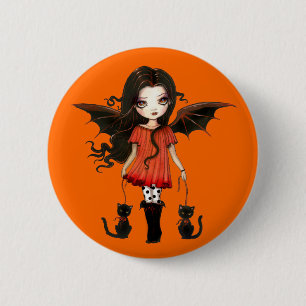 Macaron Rond 5 Cm Bouton Enfant d'Halloween