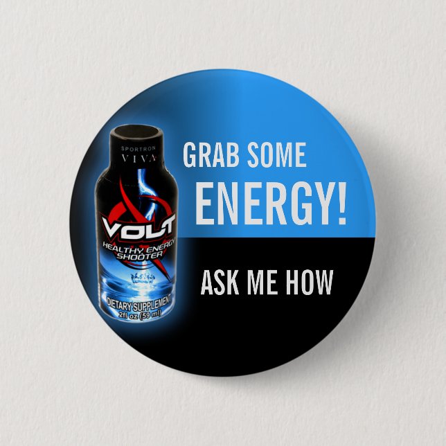 Macaron Rond 5 Cm Bouton énorme de volt (Devant)