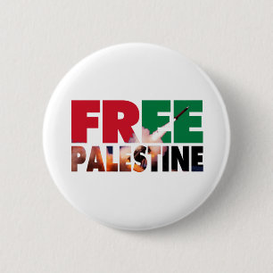 Macaron Rond 5 Cm Bouton Enregistrer le Pinback Palestine