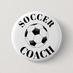 Macaron Rond 5 Cm Bouton entraîneur de football