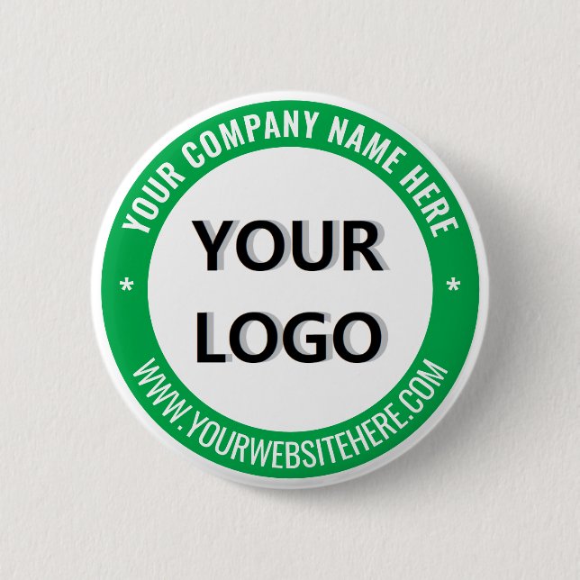 Macaron Rond 5 Cm Bouton Entreprise Personnalisée et Logo Entreprise (Devant)