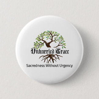 Macaron Rond 5 Cm bouton épinglé du logo Unhurried Grace