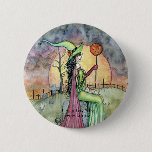 Macaron Rond 5 Cm Bouton épinglé pour l'amour d'Halloween