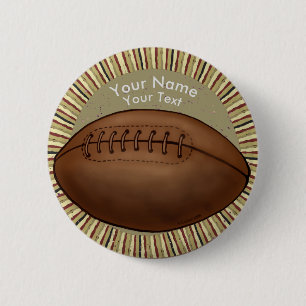 Macaron Rond 5 Cm Bouton épingle Vieux Football