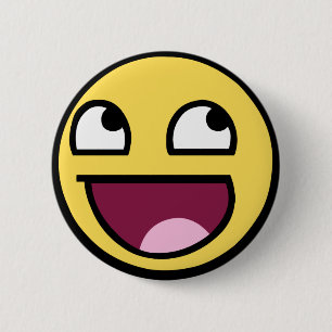 Macaron Rond 5 Cm Bouton épique de visage