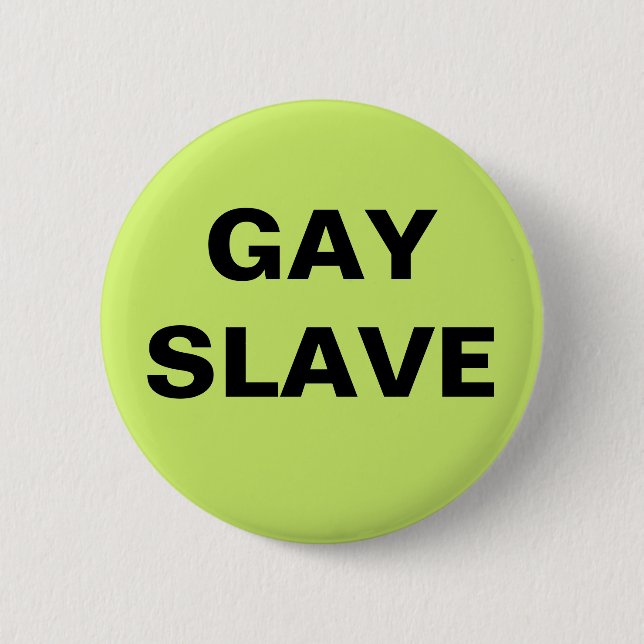 Macaron Rond 5 Cm Bouton esclave gay (Devant)