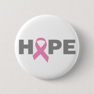 Macaron Rond 5 Cm Bouton Espérance du cancer du sein