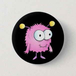 Macaron Rond 5 Cm Bouton étranger mignon de monstre