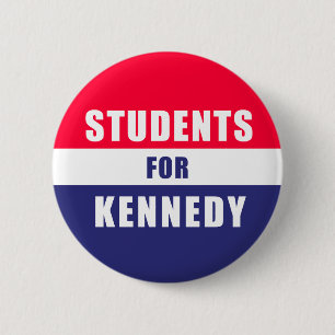Macaron Rond 5 Cm Bouton Étudiants pour Kennedy