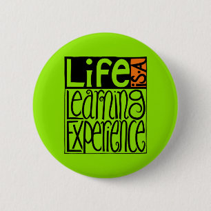 Macaron Rond 5 Cm Bouton Expérience de vie