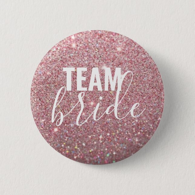 Macaron Rond 5 Cm Bouton - Fab Team Bride Parties scintillant Mulber (Devant)