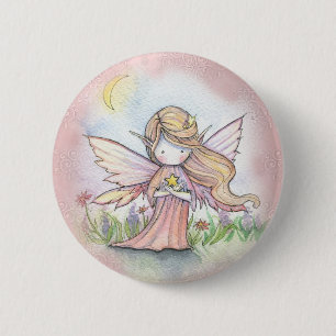 Macaron Rond 5 Cm Bouton Fairy Little Star