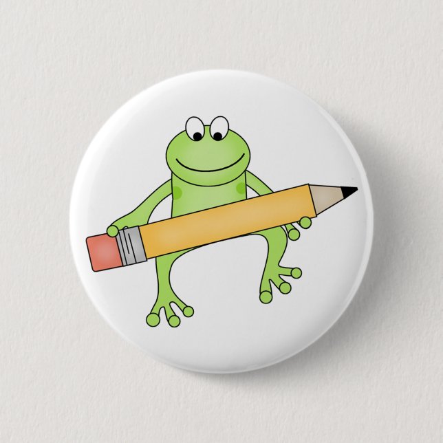 Macaron Rond 5 Cm Bouton fait sur commande de Froggie (Devant)