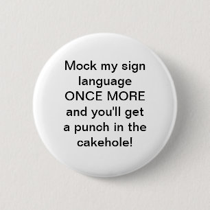 Macaron Rond 5 Cm Bouton Faux de signature