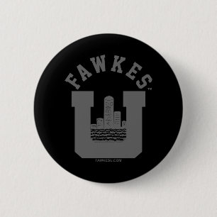 Macaron Rond 5 Cm Bouton FawkesU Grey Skyline