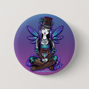 Macaron Rond 5 Cm Bouton féerique d'art d'absinthe gothique de