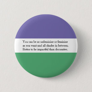 Macaron Rond 5 Cm Bouton féministe avec citation d'Audrey Ludwig