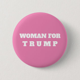 Macaron Rond 5 Cm Bouton FEMME POUR TRUMP 2024