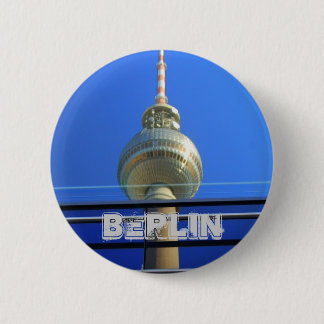 Macaron Rond 5 Cm Bouton Fernsehturm de Berlin
