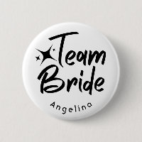 Bouton Fête des mariées de la mariée d'équipe
