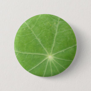 Macaron Rond 5 Cm Bouton Feuille de Nasturtium