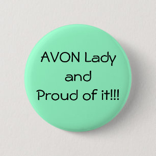 Macaron Rond 5 Cm Bouton fier vert d'Avon