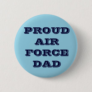 Macaron Rond 5 Cm Bouton Fière de l'armée de l'air papa